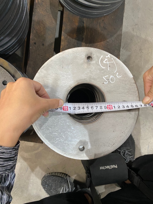 Inspection inner diameter of steel plate